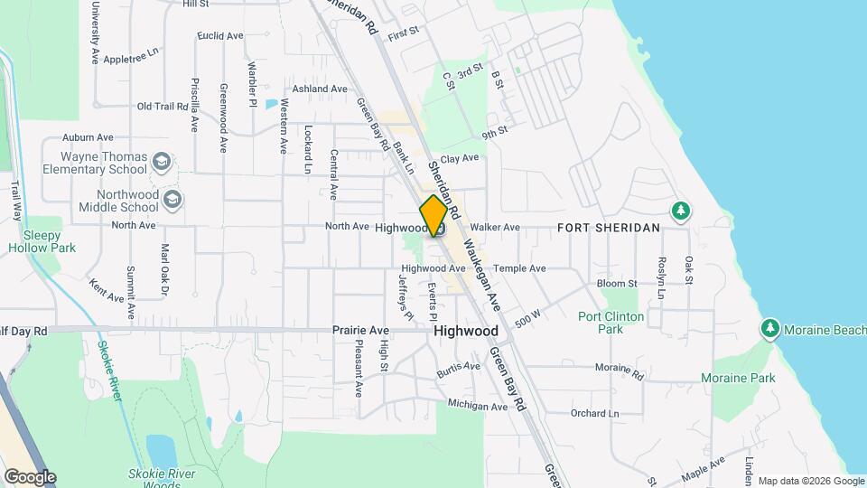 328 Green Bay Rd Map and Location Details