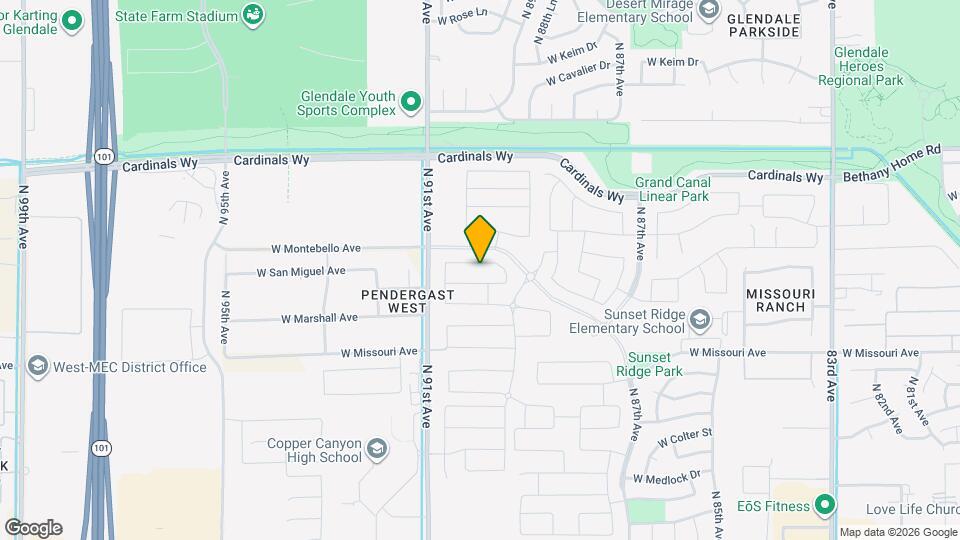 9009 W San Miguel Ave Map and Location Details