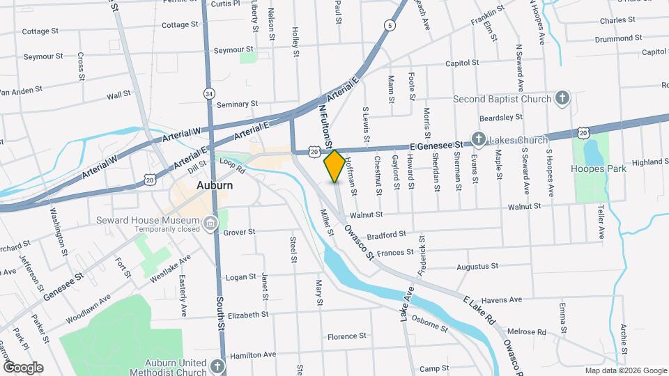 125 S Fulton St Map and Location Details