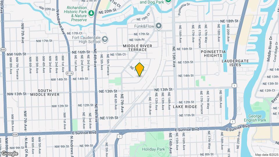 1351 Holly Heights Dr Map and Location Details