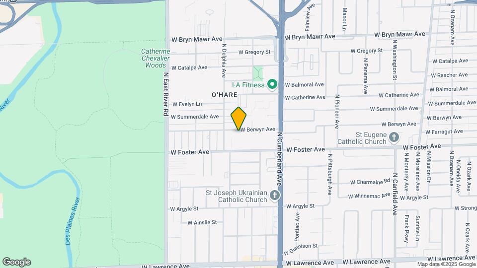 8527 W Berwyn Ave Map and Location Details