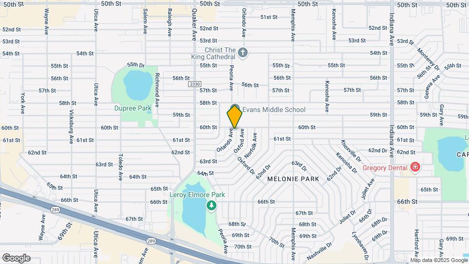 6003 Orlando Ave Map and Location Details