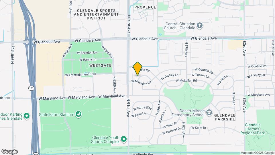 8988 W Tuckey Ln Map and Location Details