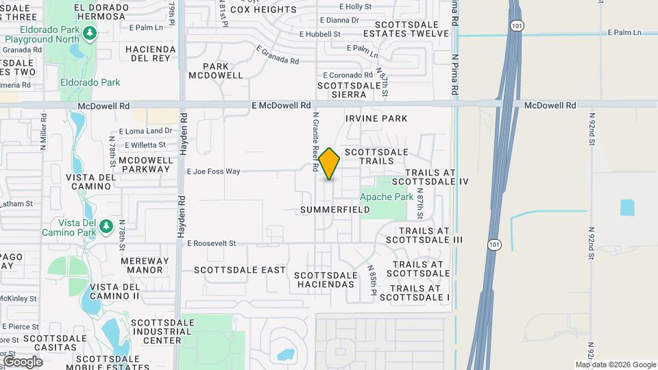 1230 N 84th Pl Map and Location Details