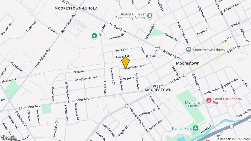 416 Kenilworth Ave Mapa y Detalles de la Ubicación