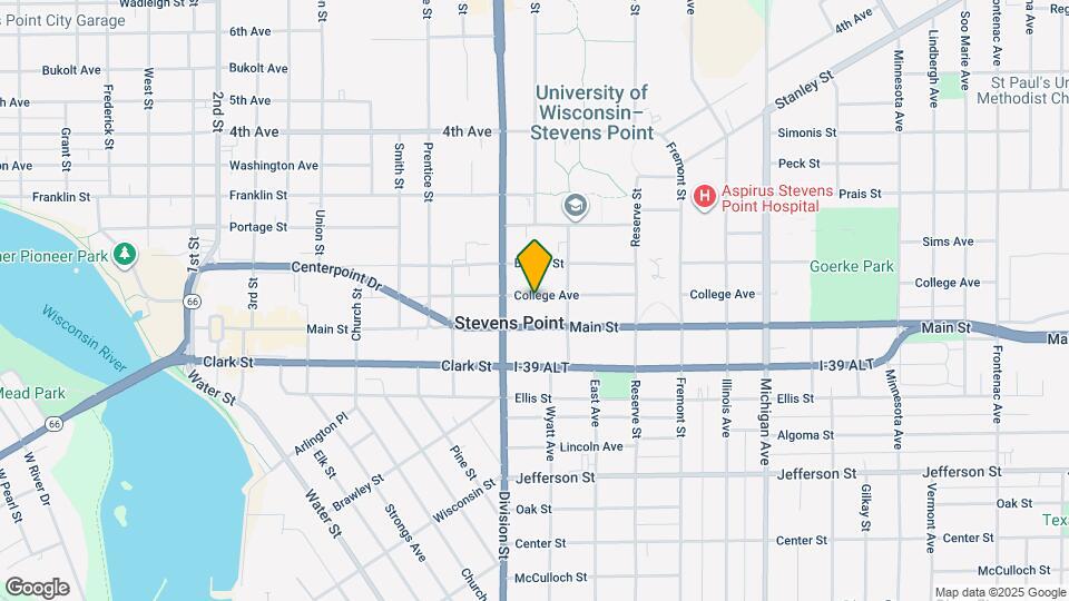 1741 College Ave, Unit First Floor Apartment Map and Location Details