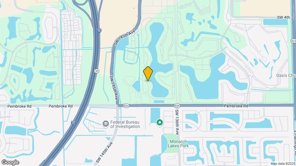 1351 SW 141st Ave, Unit #103G UPDATED 55 AND OVER Mapa y Detalles de la Ubicación
