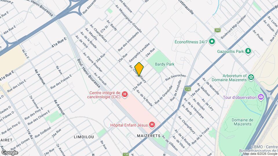 2325 Champfleury Av Map and Location Details