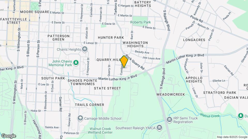 1107 Upchurch St Map and Location Details