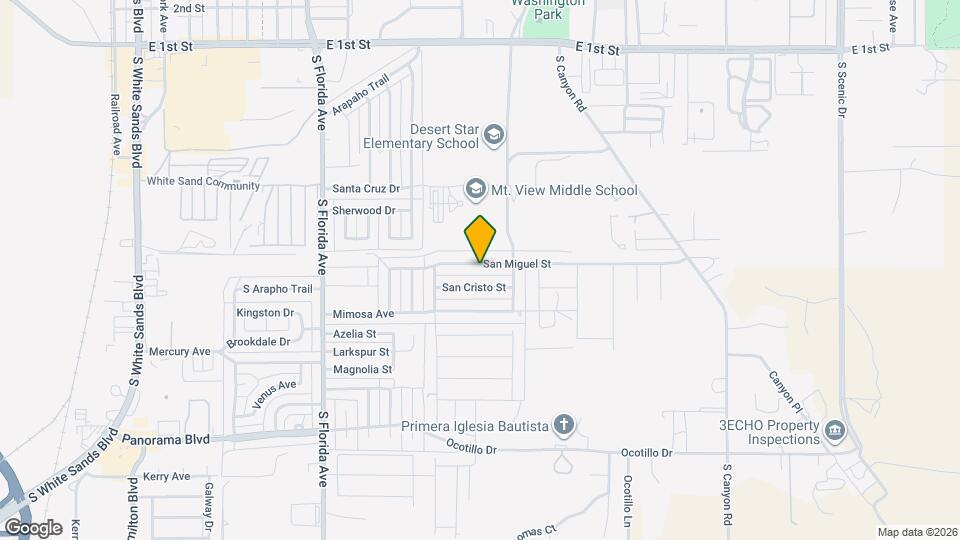 1104 San Miguel St Map and Location Details