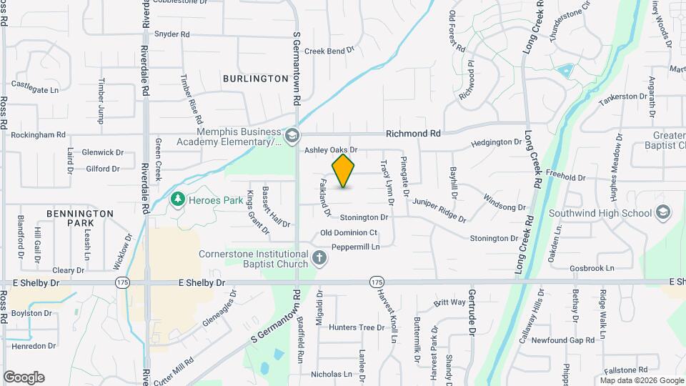 7309 Schilling Cove E Map and Location Details