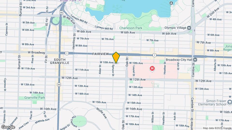 1086 W 10th Ave Map and Location Details