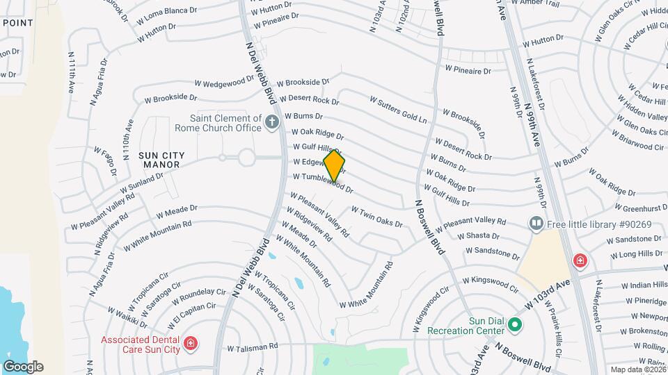 10431 W Tumblewood Dr Map and Location Details