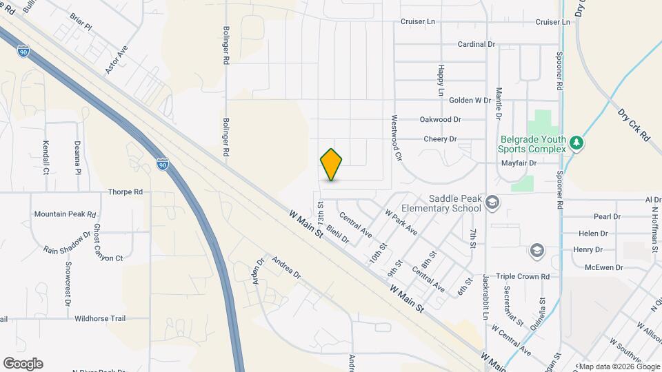 1516 Butler Creek Ave Map and Location Details