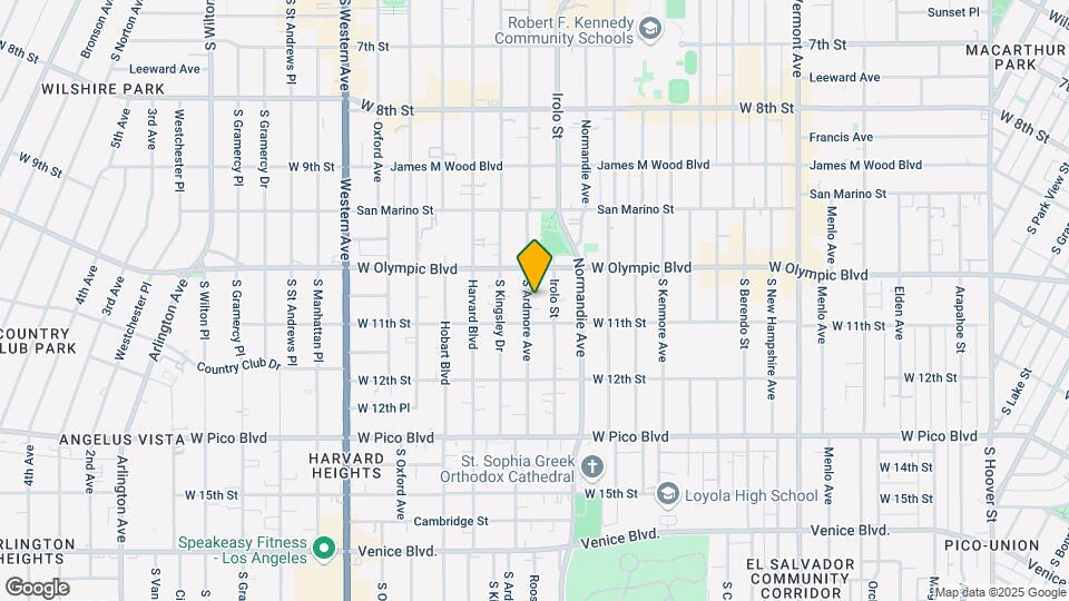 1034 S Ardmore Ave Map and Location Details