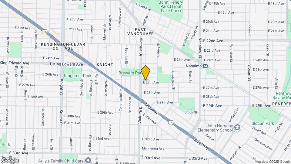 1XXX E 27th Ave Map and Location Details