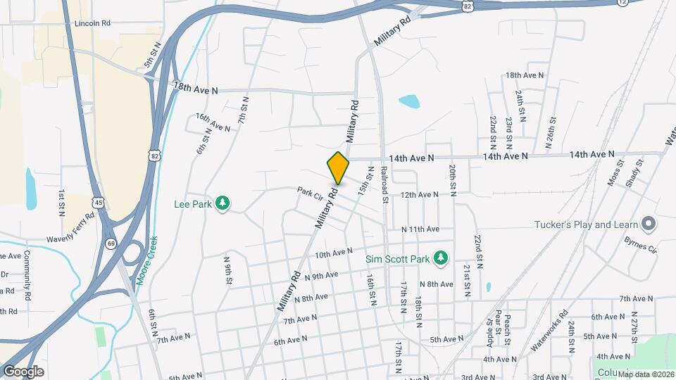 1401 12th Ave N Map and Location Details