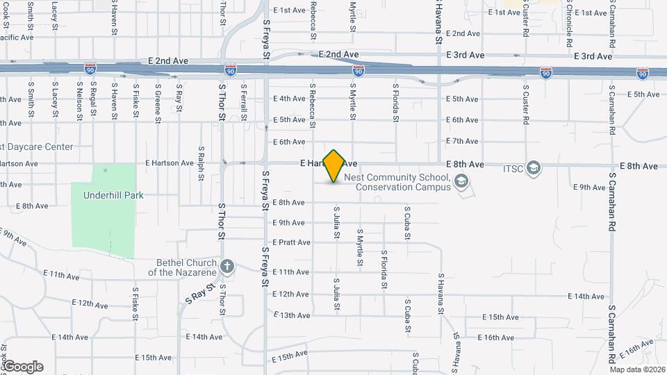 3828 E 7th Ave Map and Location Details