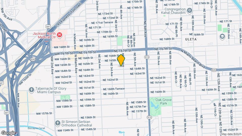 381 NE 164th St Map and Location Details