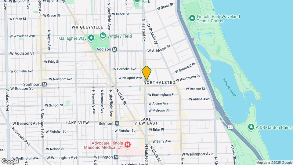 3414 N Halsted St, Unit 104-4 Map and Location Details