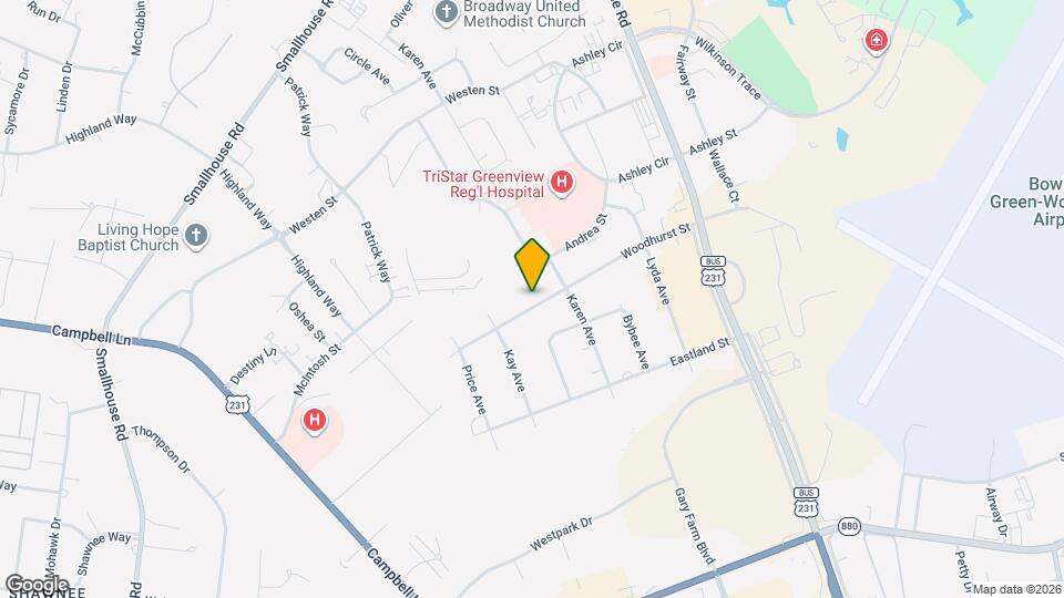 1415 Woodhurst St Map and Location Details