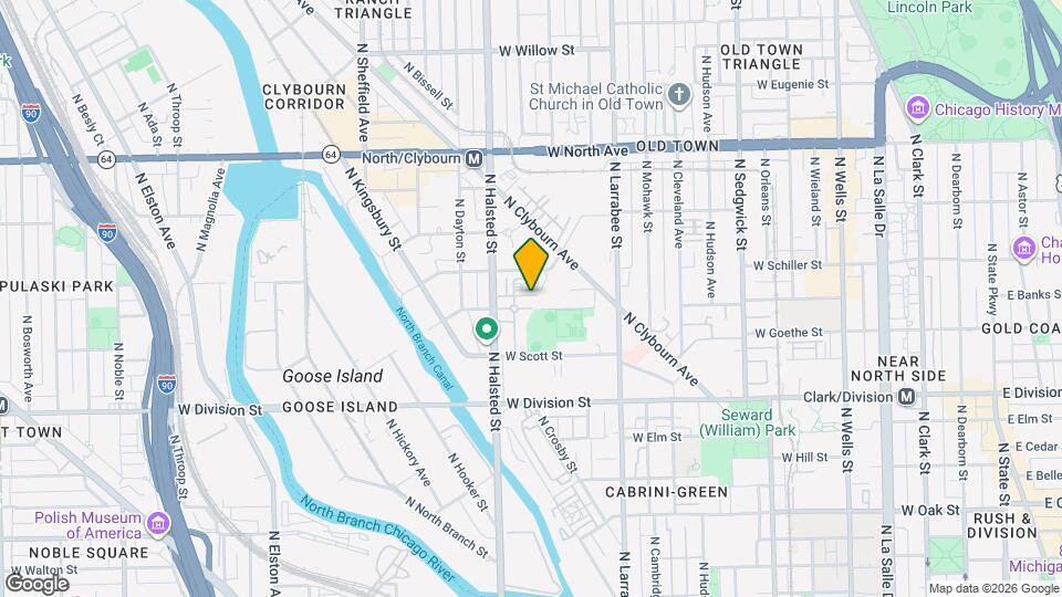 715 W Eastman St Map and Location Details