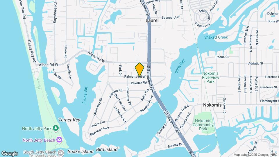 203 Palmetto Rd W Map and Location Details