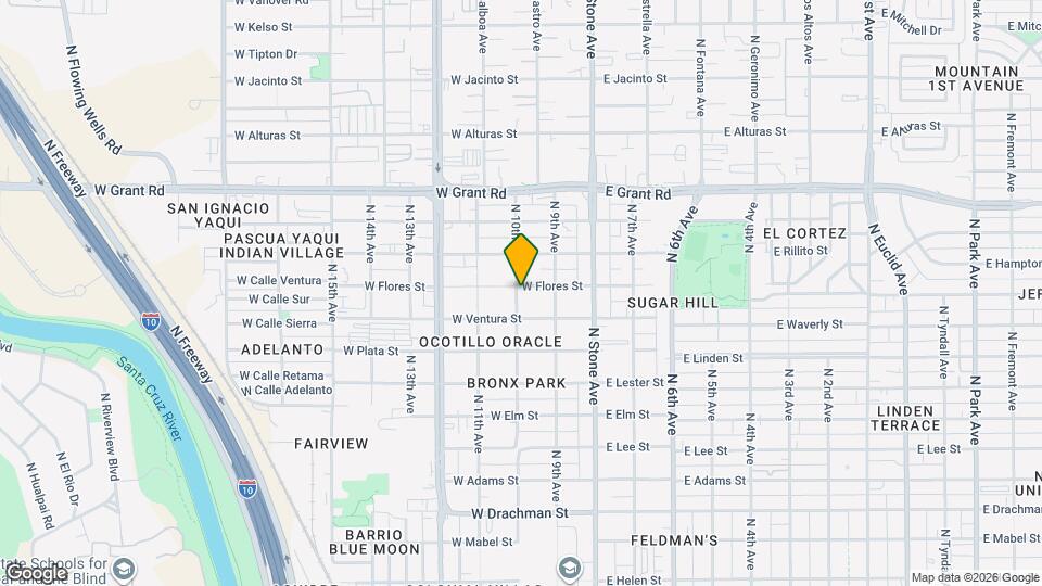 143 W Flores St Map and Location Details