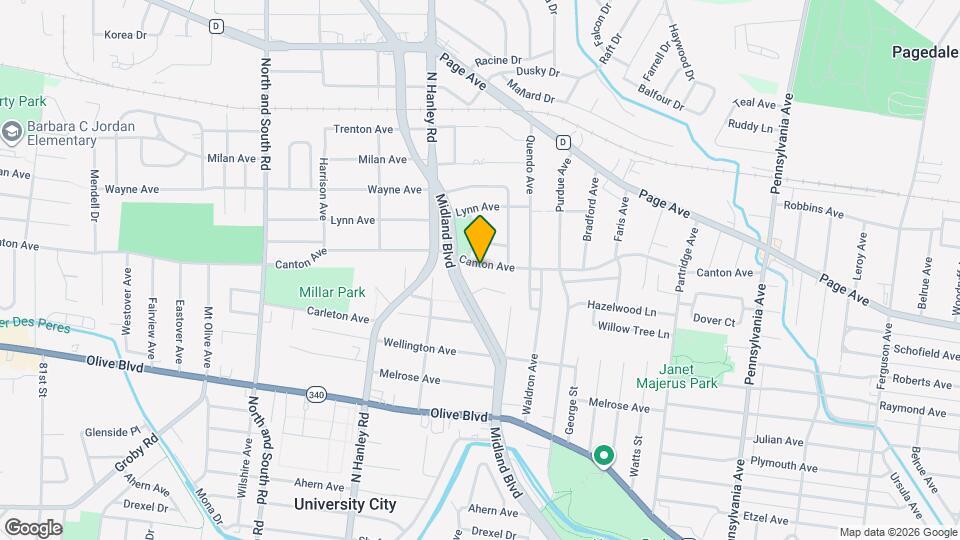 7346 Canton Ave Mapa y Detalles de la Ubicación