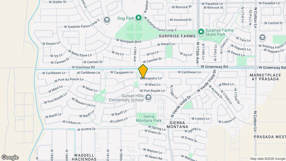 17841 W Acapulco Ln Map and Location Details