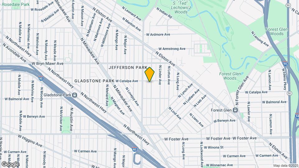 5452 N Luna Ave Map and Location Details