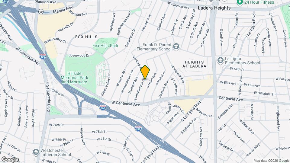 6606 S Sherbourne Dr Map and Location Details