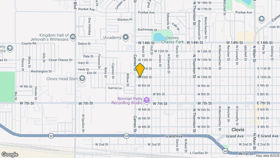 1413 W 10th St Map and Location Details