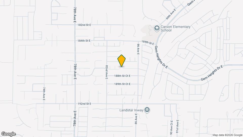 18717 83 Ave Ct E Mapa y Detalles de la Ubicación