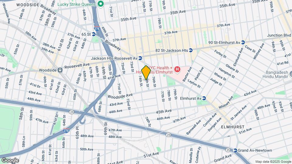 41-38 75th St Map and Location Details