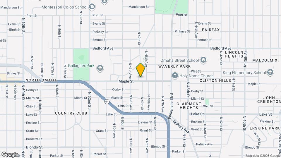 4874 Maple St Map and Location Details