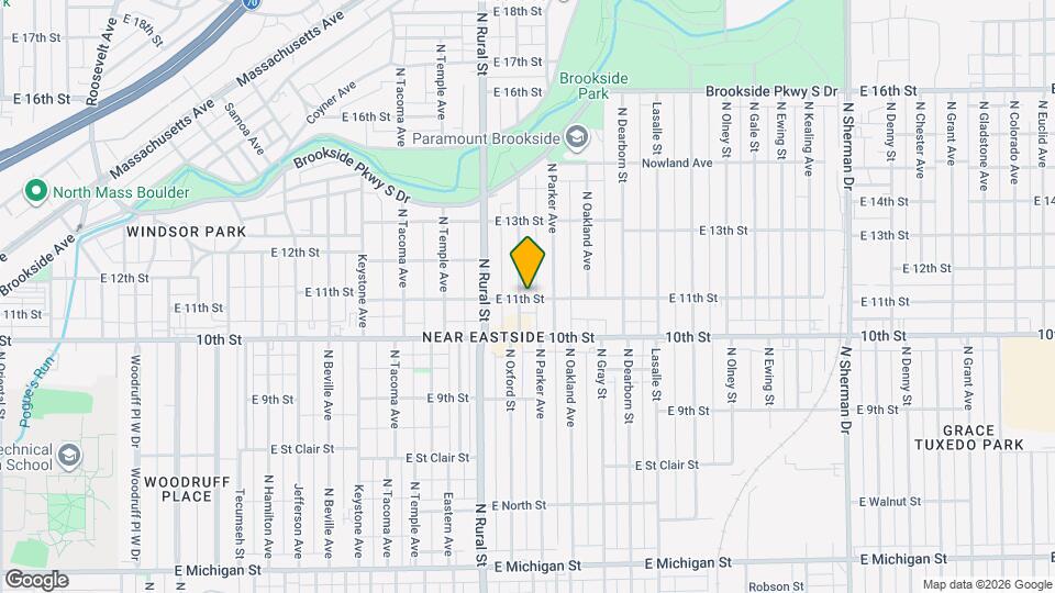 1103 N Oxford St Map and Location Details