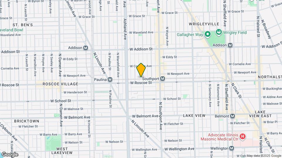 3412 N Greenview Ave, Unit #Unit 1 Map and Location Details