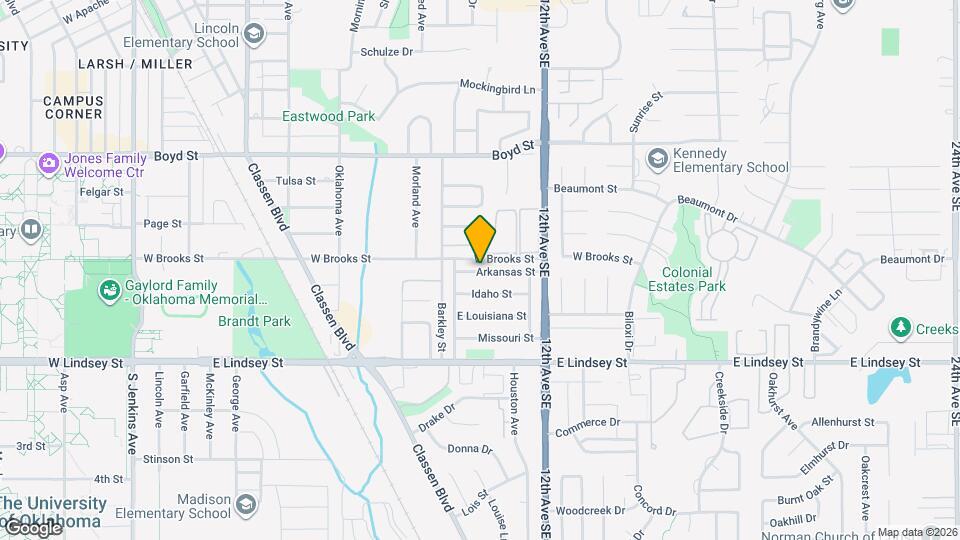 1023 Arkansas St Map and Location Details