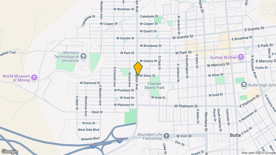 858 W Silver St Mapa y Detalles de la Ubicación