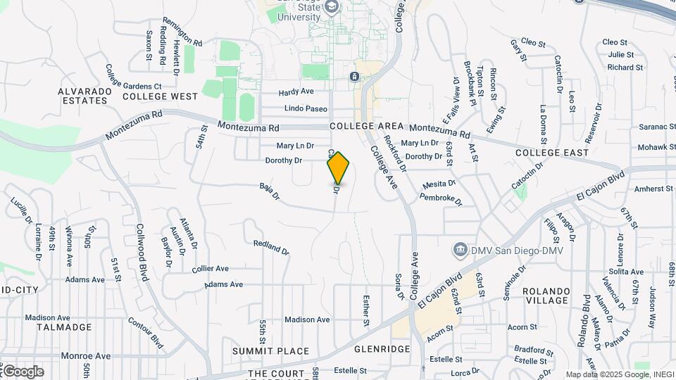 4953 Campanile Dr Map and Location Details
