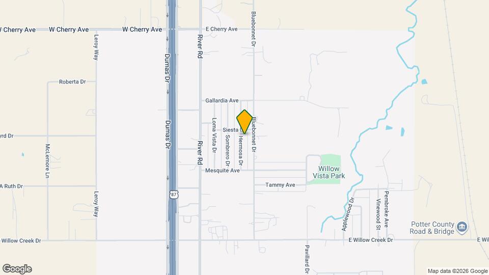 7622 Hermosa Dr Map and Location Details