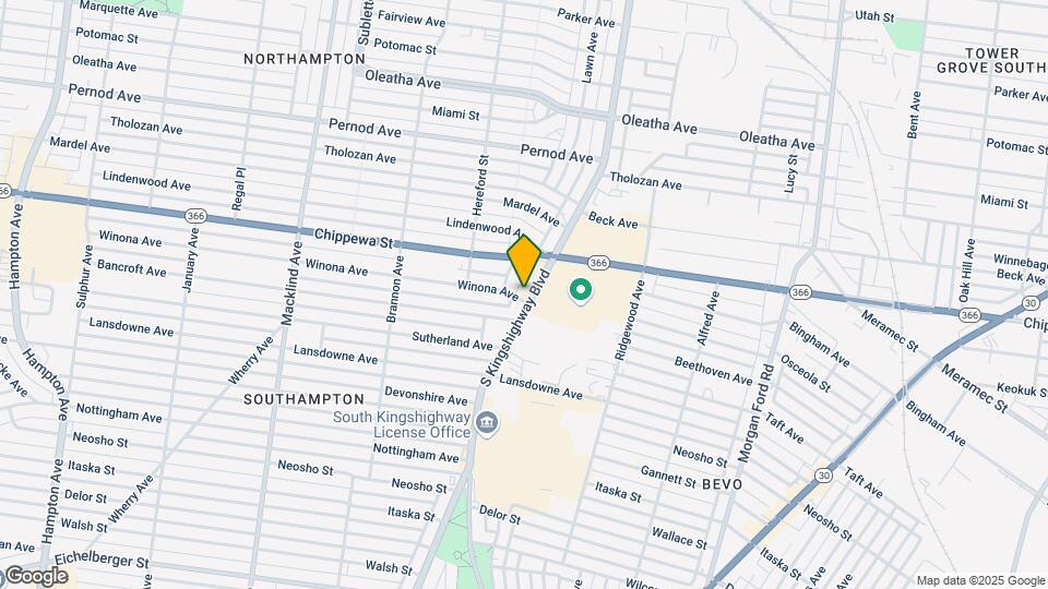 4251-4255 S Kingshighway Blvd Map and Location Details