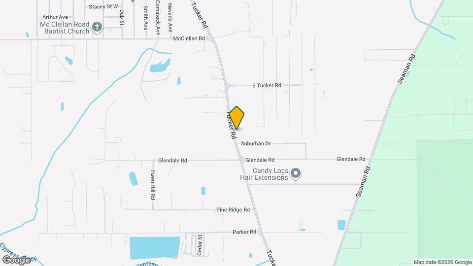 9004 Tucker Rd Map and Location Details