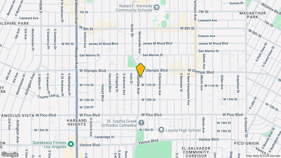1036 Normandie Ave Map and Location Details