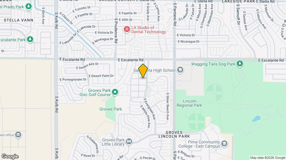 3984 S Evergreen Ave Map and Location Details