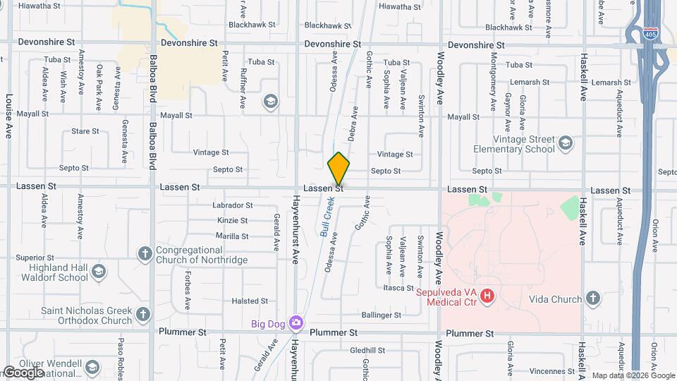 16448 Lassen St Map and Location Details