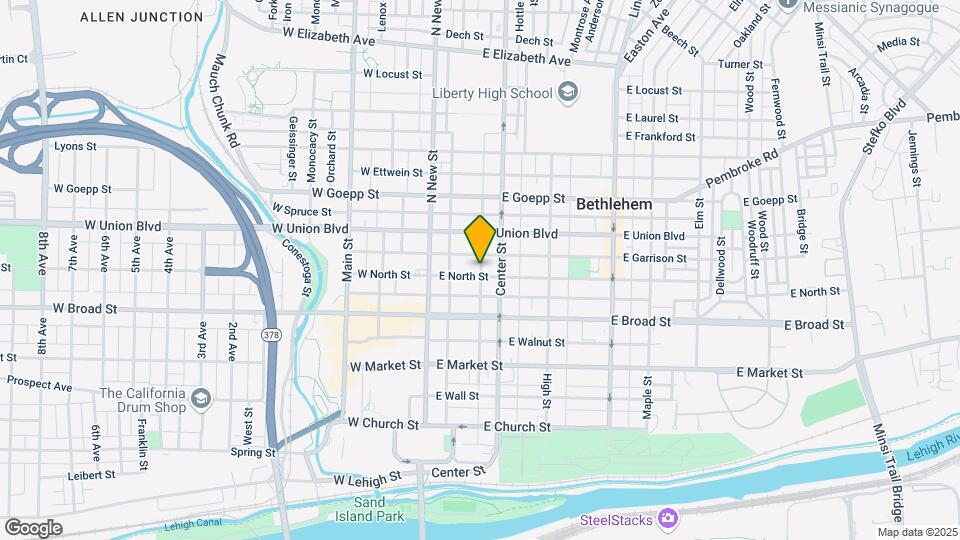55 E North St Map and Location Details