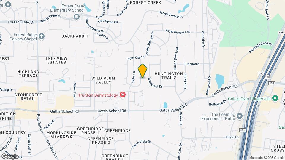 122 Justin Leonard Dr Map and Location Details