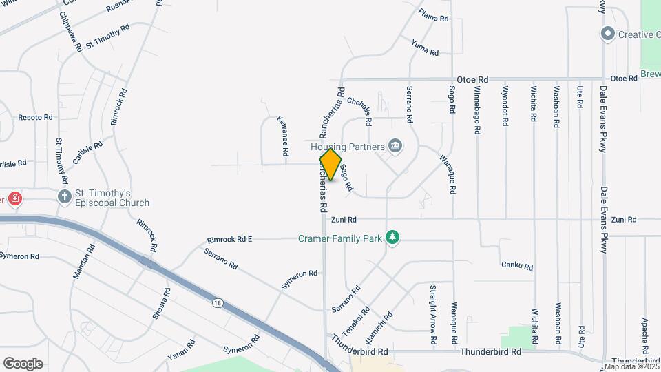 15803 Rancherias Rd Mapa y Detalles de la Ubicación
